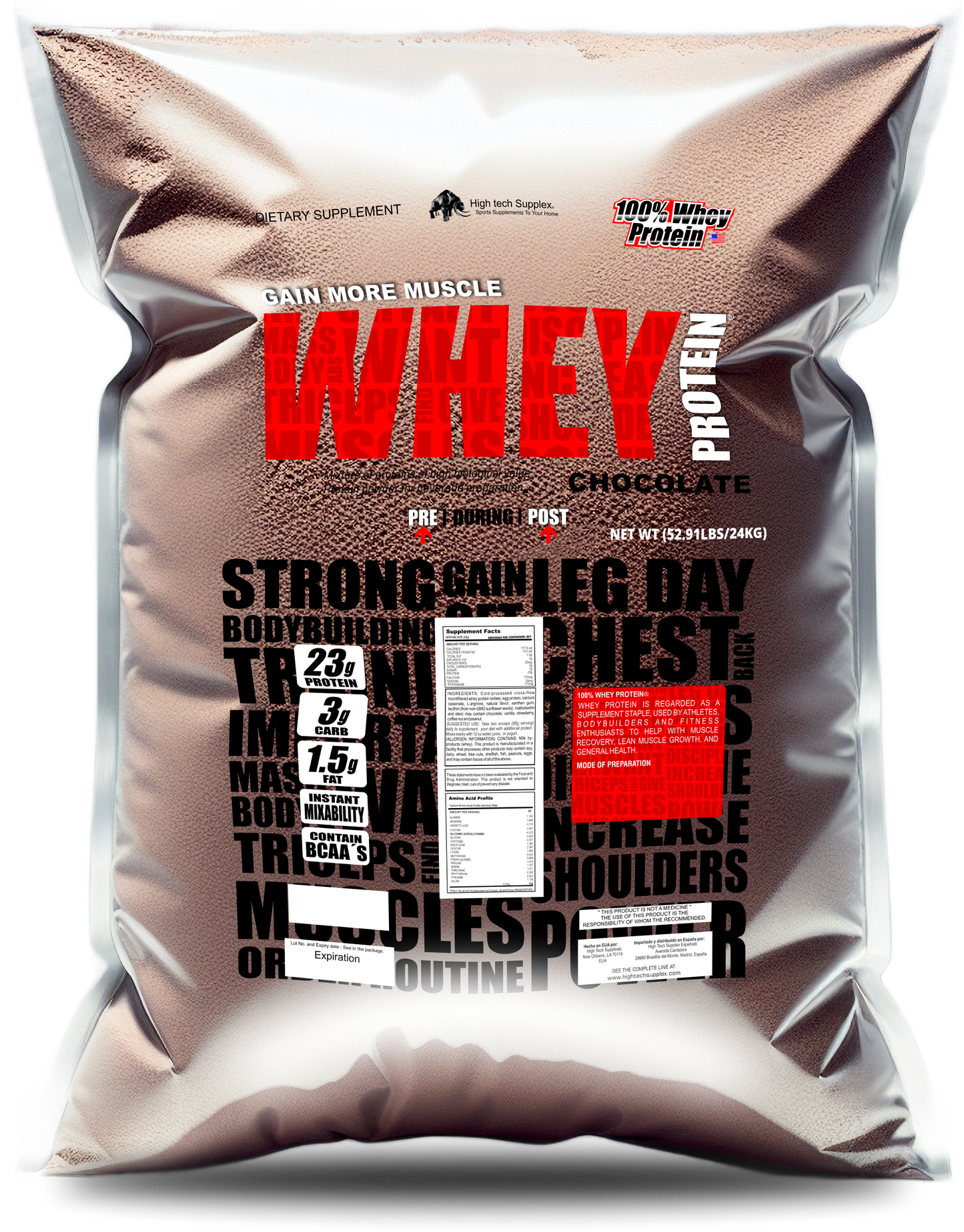 3 Whey Protein 24 kg con el 20% de descuento aplicado
